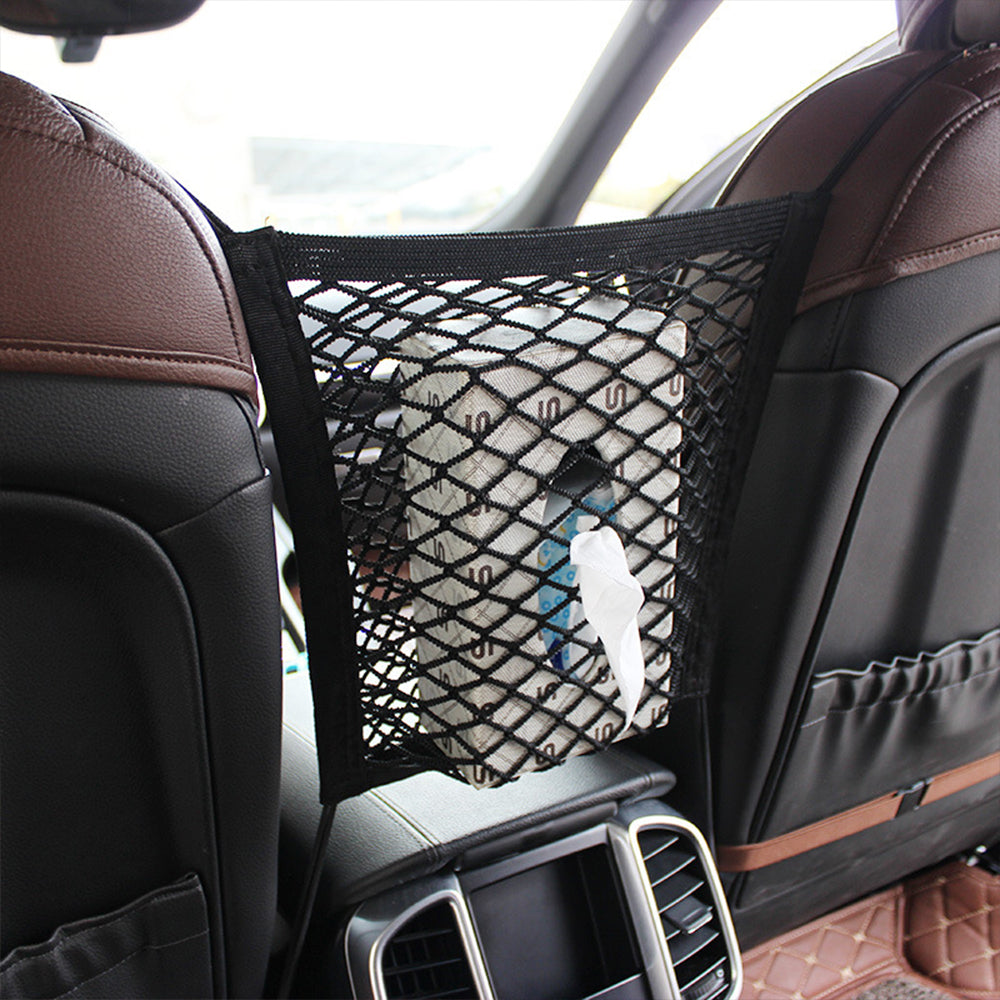 Universal Elastic Barrier seat net Organizer