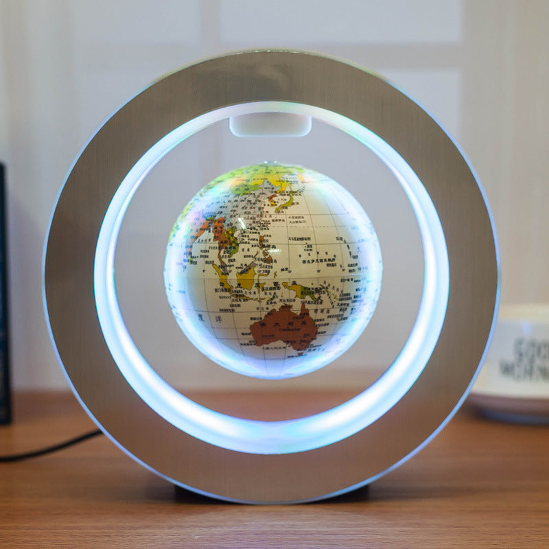 Round LED Magnetic World Map