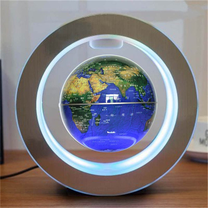 Round LED Magnetic World Map